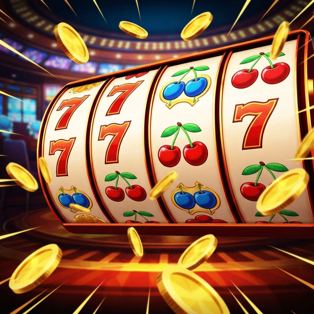 Illustration for Lucky Reels social slots game